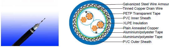 RE-2X(St)YSWAY Pimf 90&deg;C / 300V